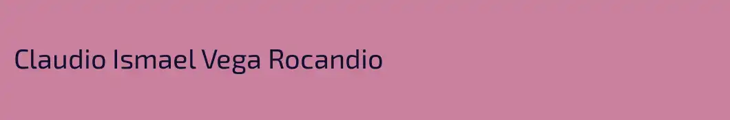 Claudio Ismael Vega Rocandio